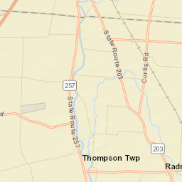 Robertsburg Ohio Street Map