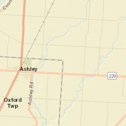 Ashley Ohio Street Map