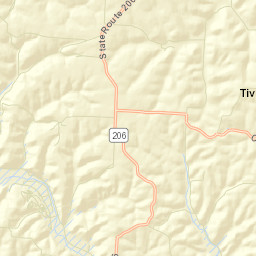 Tiverton Center Ohio Street Map