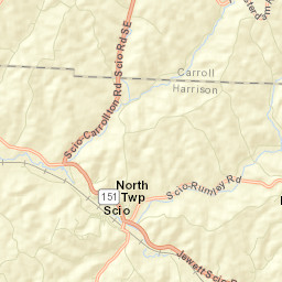 Scio Ohio Street Map