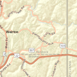 Weirton Street Map
