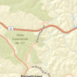 Burgettstown Street Map