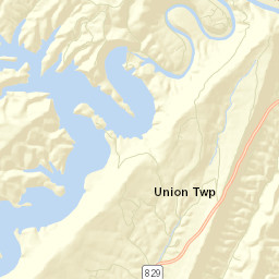 Huntingdon County Street Map