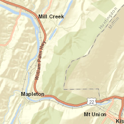 Mount Union Street Map