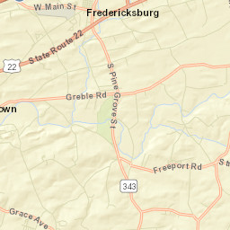 Fredericksburg Street Map