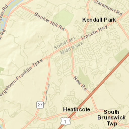 Ten Mile Run Street Map