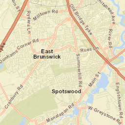 East Brunswick Street Map