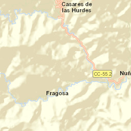 Casares de las Hurdes Street Map