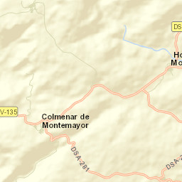 Horcajo de Montemayor Street Map