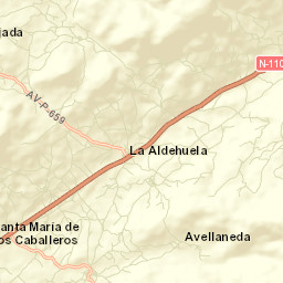 Aldeanueva de Santa Cruz Street Map