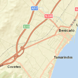 Benicarló Street Map
