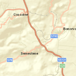 Semestene Street Map