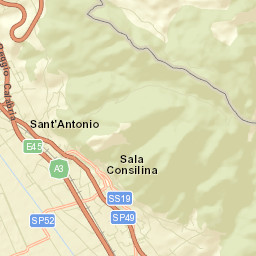 Sala Consilina Street Map