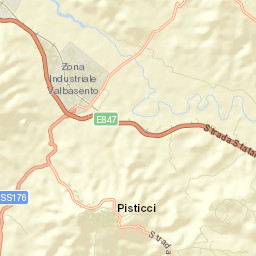 Pisticci Street Map