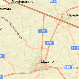 Lizzano Street Map