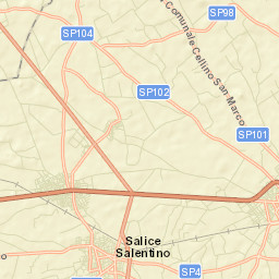 Salice Salentino Street Map