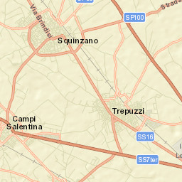 Squinzano Street Map