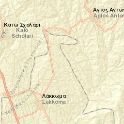 Káto Scholári Street Map