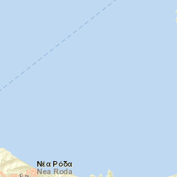 Néa Róda Street Map