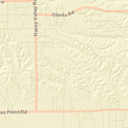 Olinda California Street Map
