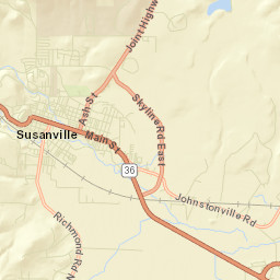Susanville California Street Map