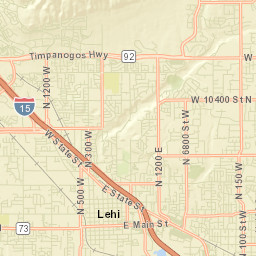 Lehi Street Map