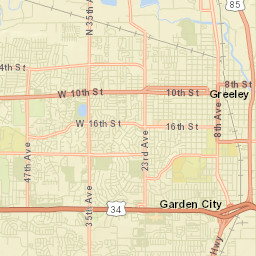 2201-2215 23rd Ave Greeley CO Street Map