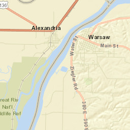 Warsaw Street Map