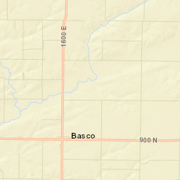 1600-1698 E Co Rd 900 Basco IL Street Map