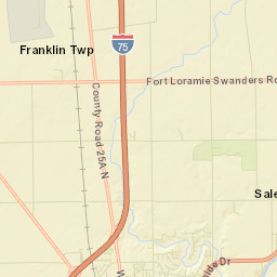 Swanders Ohio Street Map