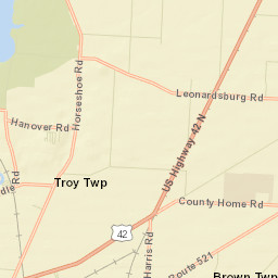 Paget Ohio Street Map