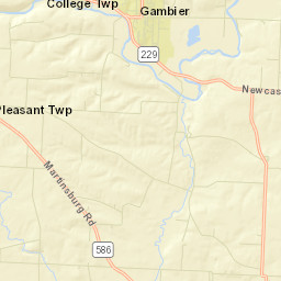 Gambier Ohio Street Map