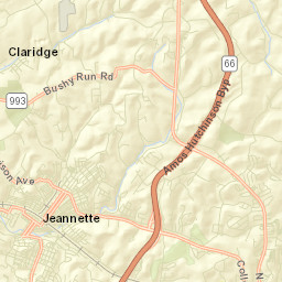 Jeannette Street Map