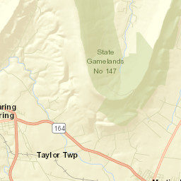 Roaring Spring Street Map