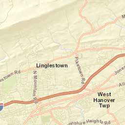 Linglestown Street Map