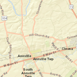 Cleona Street Map