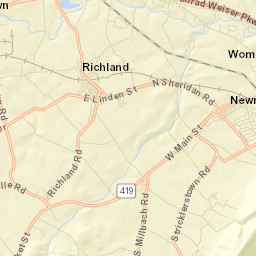 201-205 North Race Street, Richland, PA Street Map