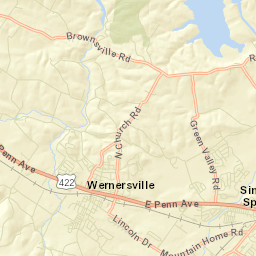 Wernersville Street Map