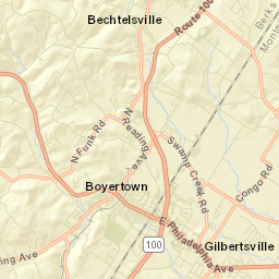 Gilbertsville Street Map