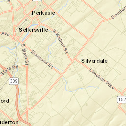 Sellersville Street Map