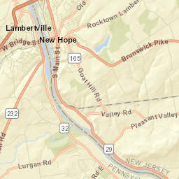 Lambertville Street Map