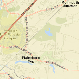 Plainsboro Center Street Map