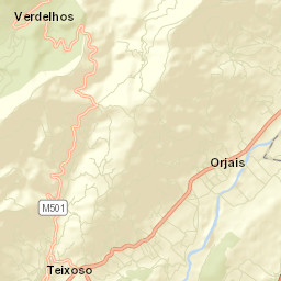 Teixoso Street Map