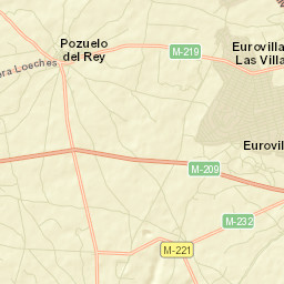 Pozuelo del Rey Street Map