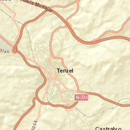 Teruel Street Map