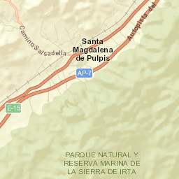 Santa Magdalena de Pulpis Street Map