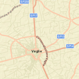 Veglie Street Map