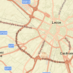 Lecce Street Map