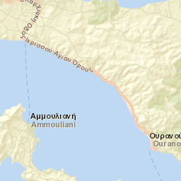 Ouranoupolis Street Map