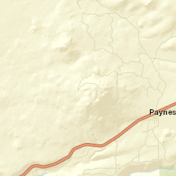 Paynes Creek California Street Map